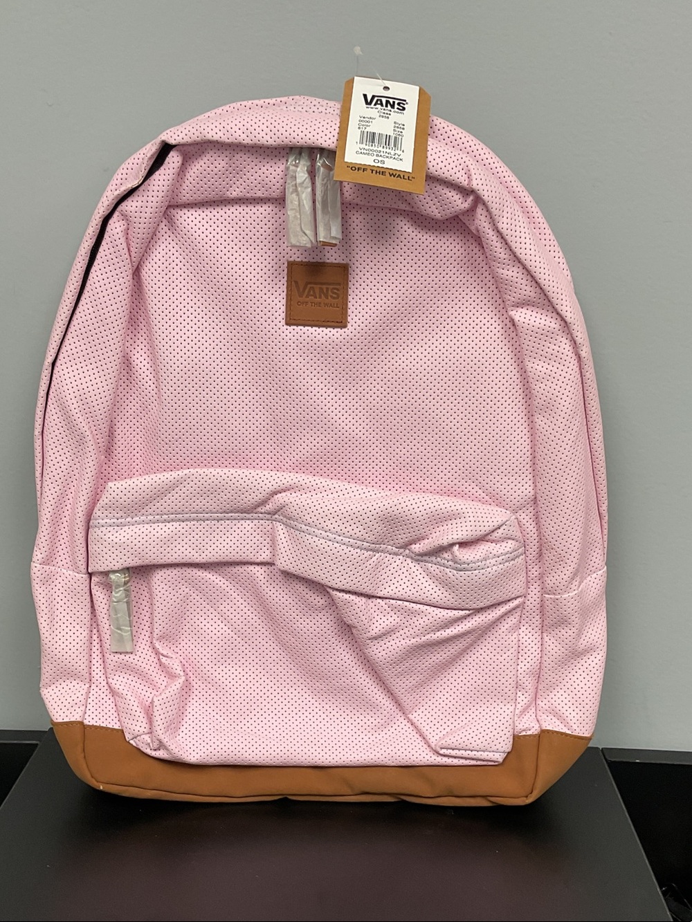 Vans Light Pink Cameo Backpack with Tags